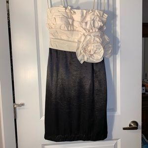 Max & Cleo black tie event strapless dress -size 8